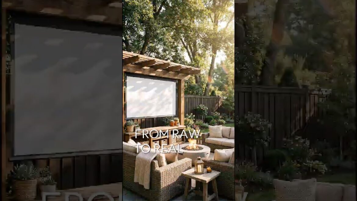 Luxury Garden Home Theater with Fire Pit #backyard #designinspiration #garden #eleganthomes #home Luxury Garden Home Theater with Fire Pit #backyard #designinspiration #garden #eleganthomes #home
