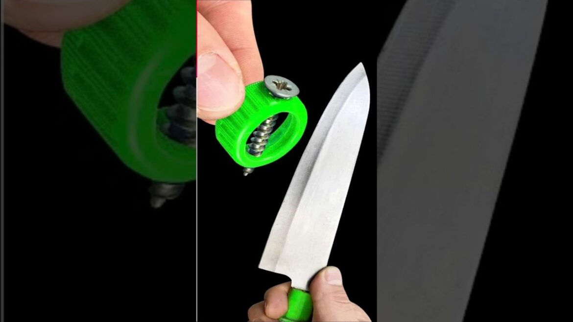 Knife like a razor! Sharpen your knife with this tool #diy #tips