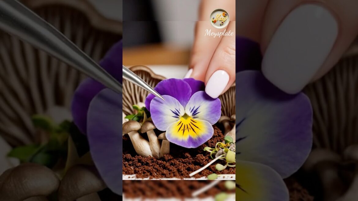 🌸 The Most Beautiful "Edible Garden" Dessert ✨#shorts