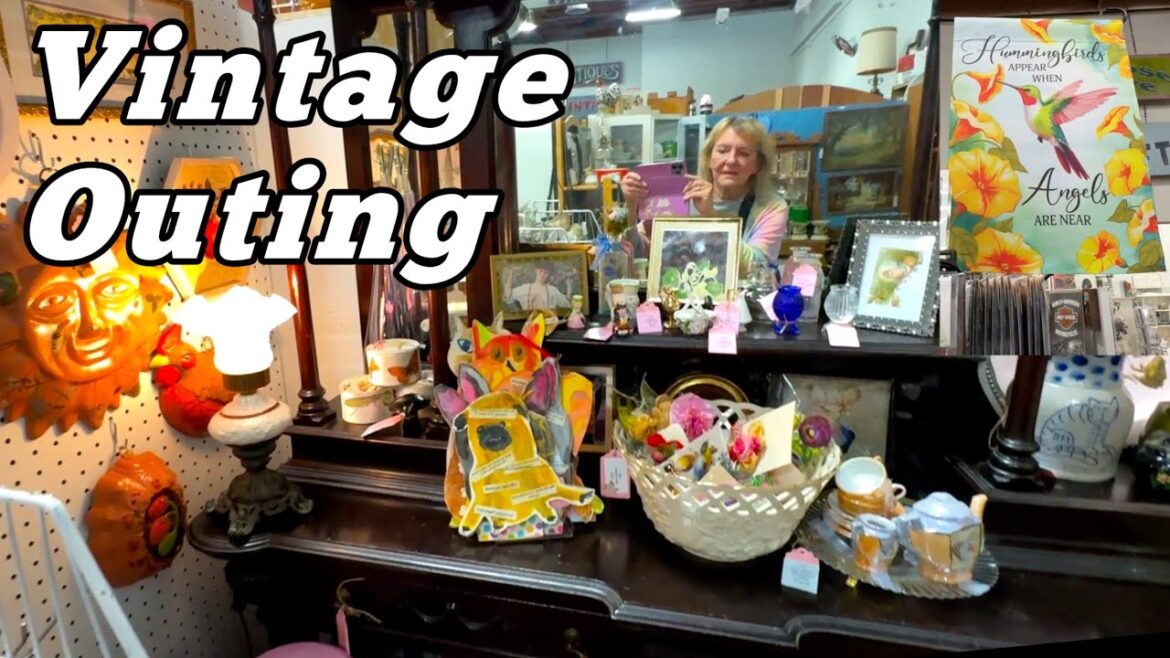 Shopping Vintage Consignment Store for Housewares Kitchen, Hummingbird Stuff Jewelry Garden Supplies