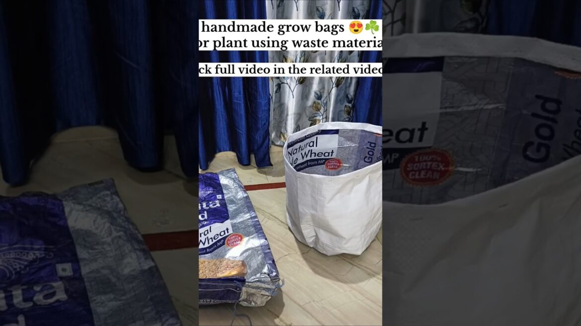 Grow Bag Making at Home / How To Make Grow Bag / Grow Bag #shorts