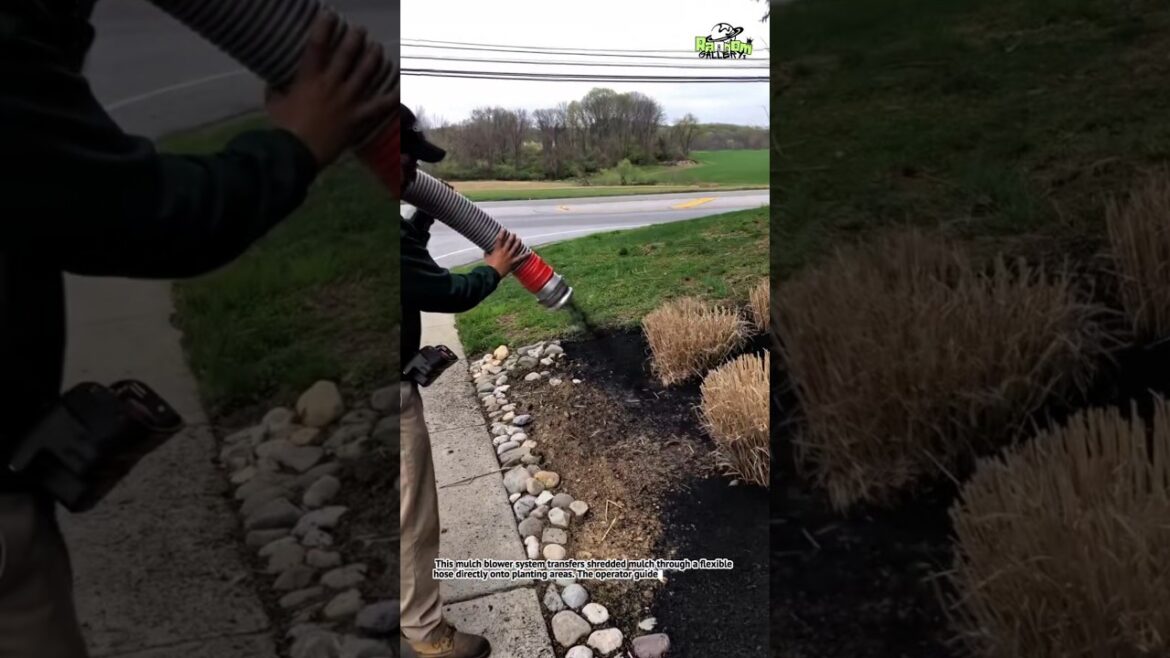 Mulch Blower Application System | Fast Landscape Mulching Technology