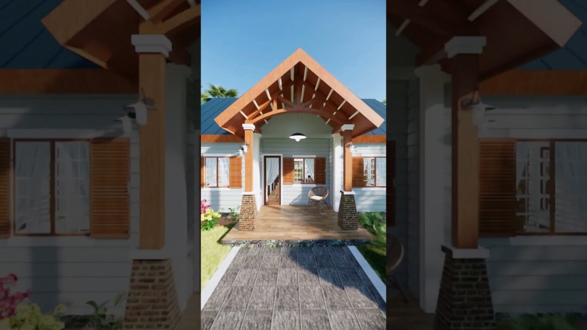 50 x 40 ft  2,000 sqft full video of a wooden house with a spacious front yard