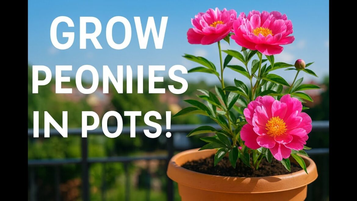 How to Grow Peonies in Pots 🌸 | Easy Container Gardening Tips for Beautiful Blooms