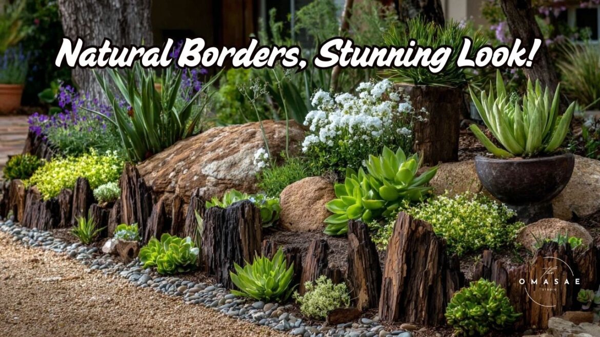 10 Charming Rustic Garden Borders That Age Beautifully with Time 🌿🪵 10 Charming Rustic Garden Borders That Age Beautifully with Time 🌿🪵