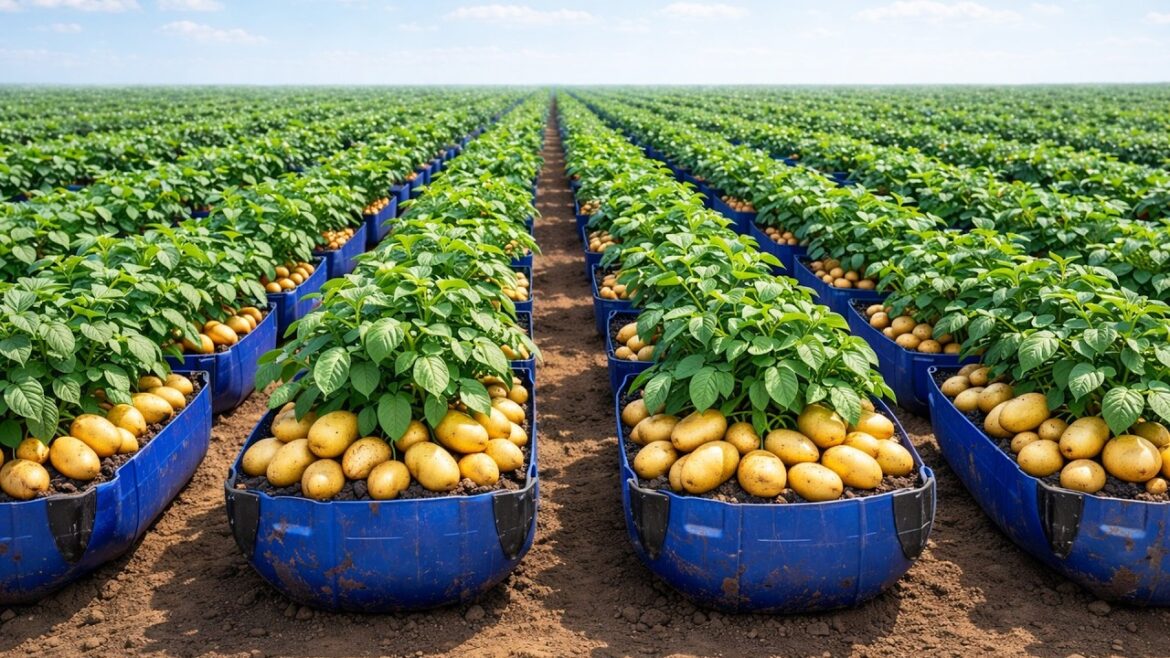 Container Potato Method for Big and Abundant Year Round Harvest