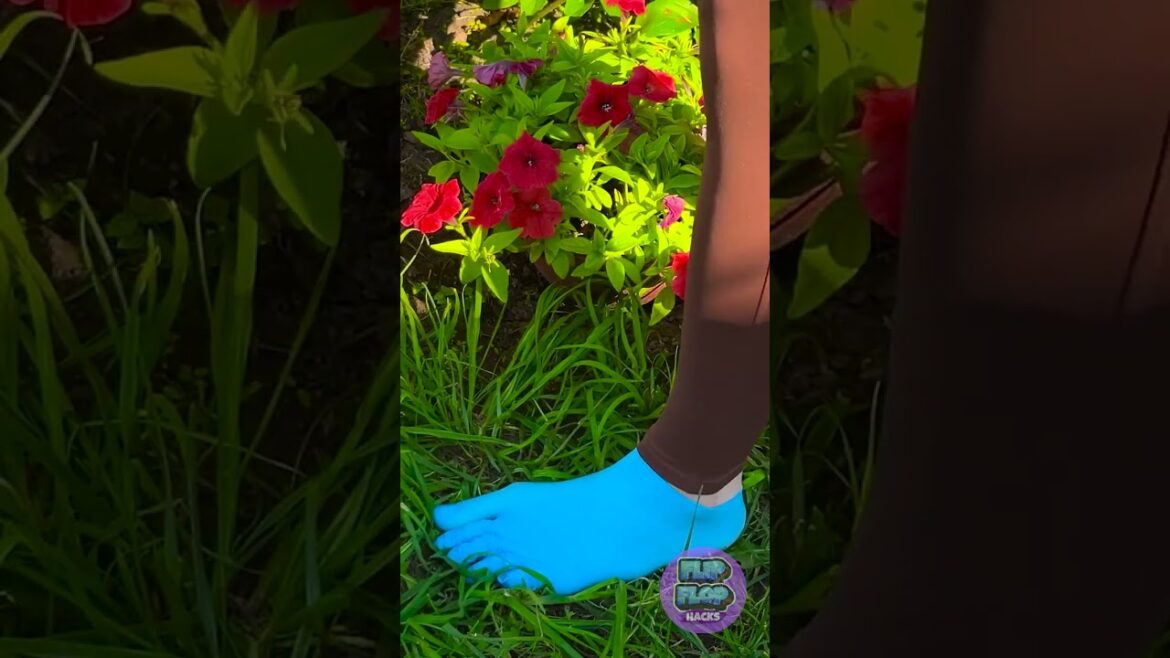 Smart Way to Garden Without Dirty Feet 🧤🌱 Smart Way to Garden Without Dirty Feet 🧤🌱