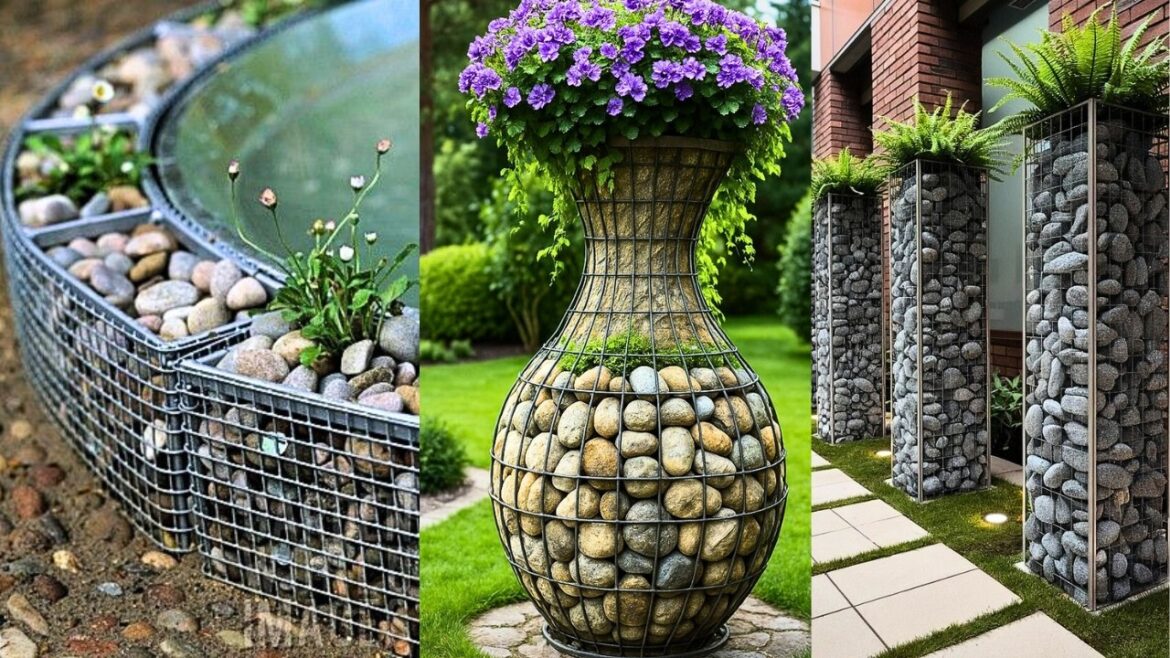 Brilliant Upcycled Gabion Garden Ideas You Can DIY on a Budget