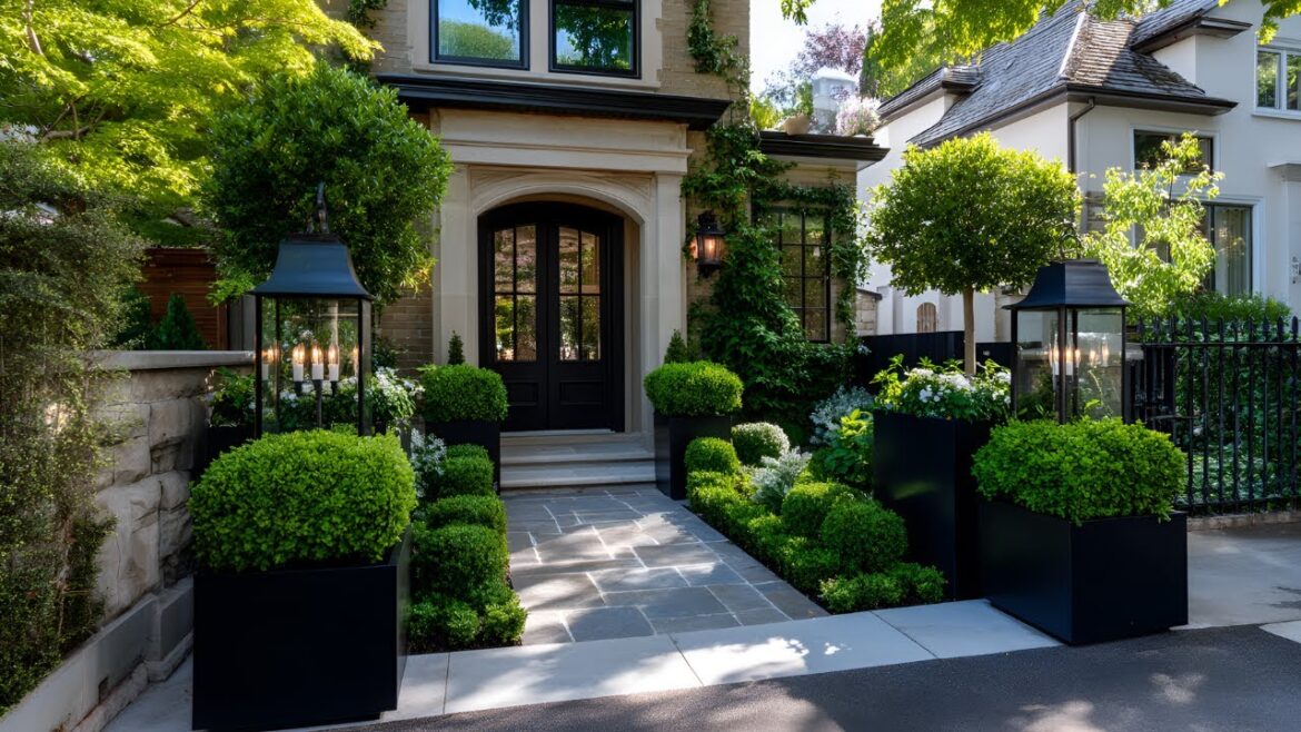 From Plain to Stunning | Small Front Yard Gardens with Entryway Arches & Gates