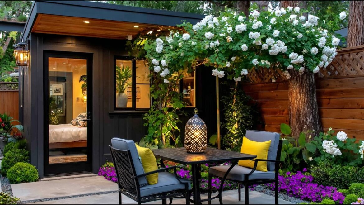 50 Romantic French Garden's Tea & Coffee Table Nook Landscaping Ideas for Tiny Yards