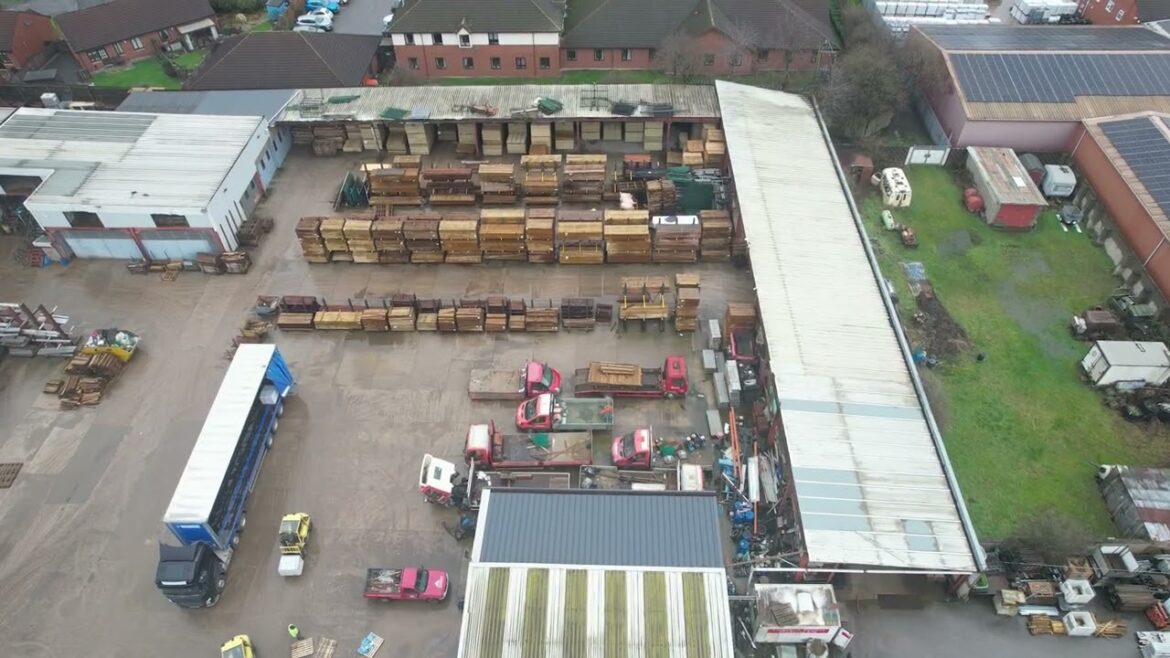 Drone Flyover of Atkinsons Fencing – Castleford Site | Outdoor & Garden Supplies Drone Flyover of Atkinsons Fencing – Castleford Site | Outdoor & Garden Supplies