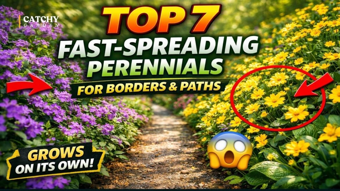 Top 7 Fast-Spreading Perennials for Borders & Pathways (Low-Maintenance & Beautiful!) 😏🌱