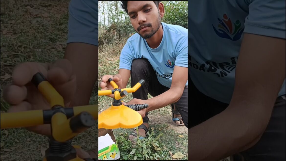 Garden Sprinkler Water Sprinkler 360 Degrees Adjustable Rotation #sprinkler #sprinklersystem #love