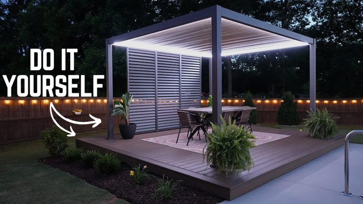 Build a Low Profile Deck and Pergola CHEAP!!
