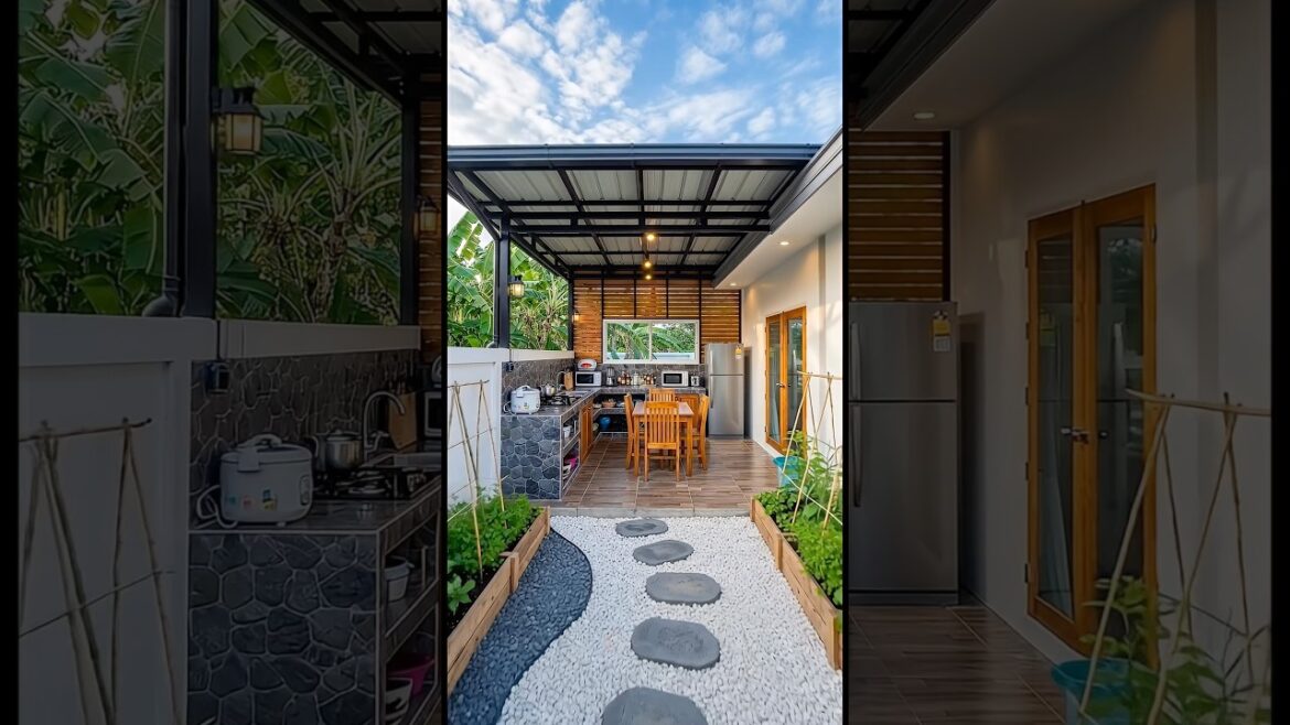 Worst backyard ever turned into this #beforeandafter #kitchen #renovation