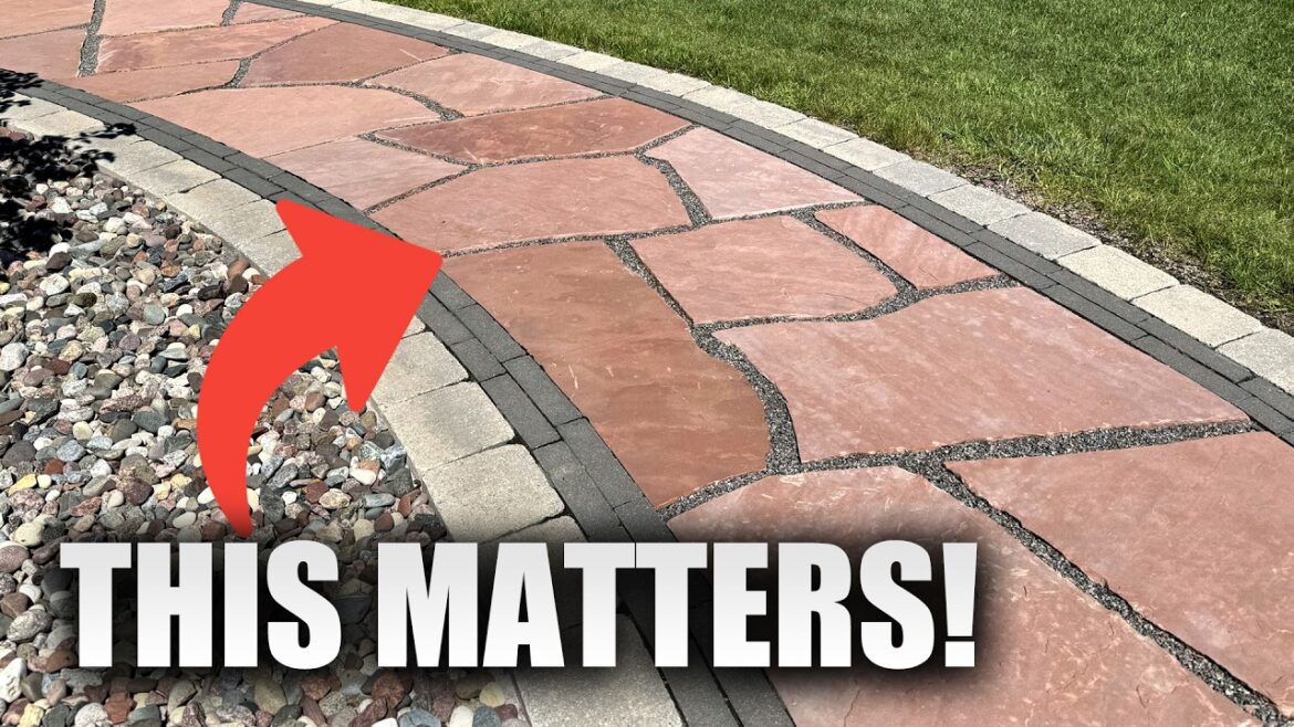 This Permeable Flagstone Joint Looks Loose… But It’s Rock Solid
