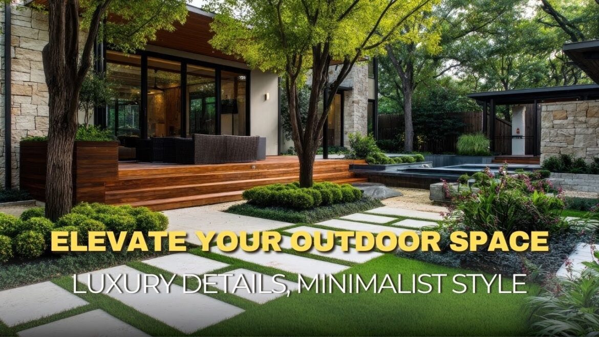 Backyard Sanctuary Minimalist Landscaping With Luxurious Details