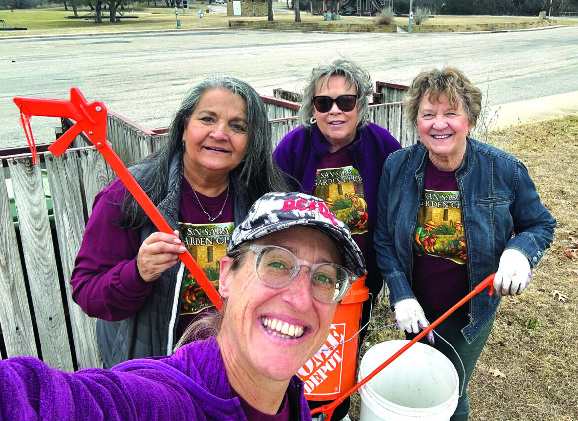 San Saba Garden Club Cleanup San Saba Garden Club Cleanup