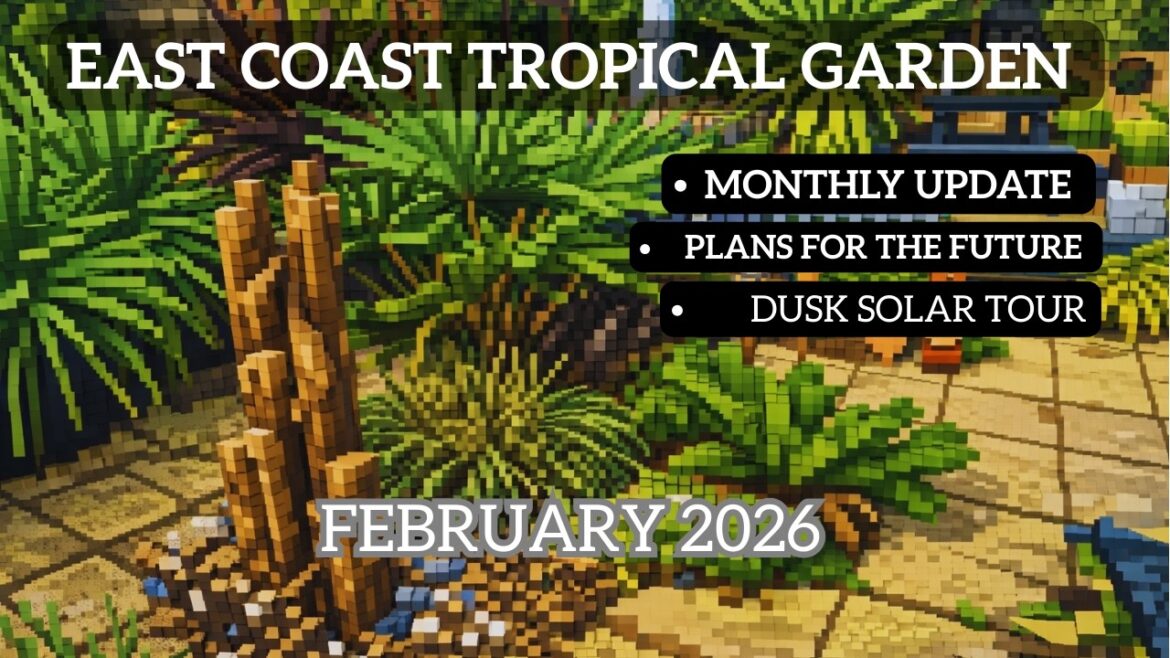February 2026 Tropical Garden Tour/Update | Plan for the Future, Signs of Spring Time #garden