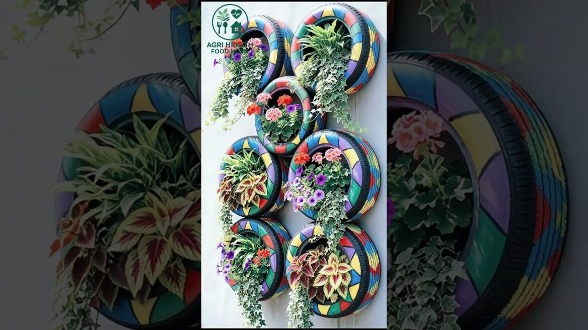Trash to Treasure! 3 Epic Recycled Tire Vertical Garden Ideas | DIY Eco-Friendly Wall Planters 2026