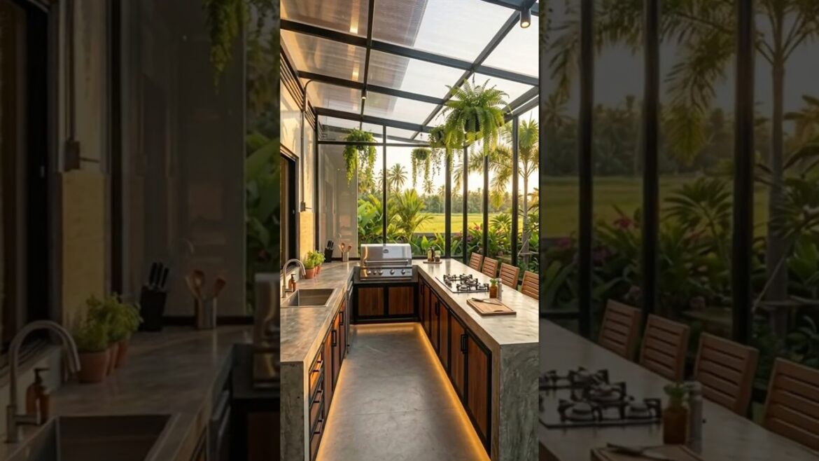 Transform to Outdoor Kitchen #dirtykitchen #kitchen #kitchenrenovation #diy #viral #outdoorkitchen