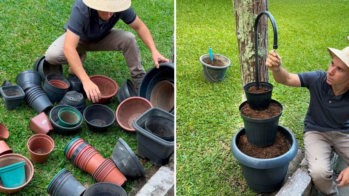 Old Plastic Pots: 4 Ideas to Decorate Your Garden!🪴 Old Plastic Pots: 4 Ideas to Decorate Your Garden!🪴