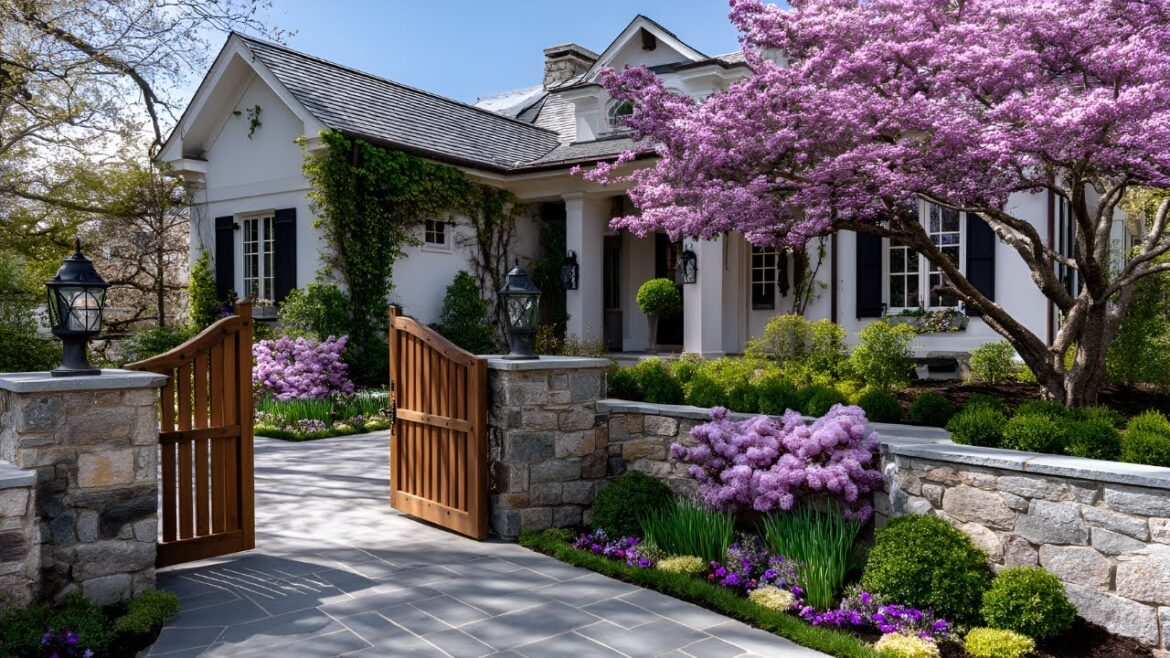 Transform Your Curb Appeal: Small Front Yard Gardens with Stunning Gates & Arches