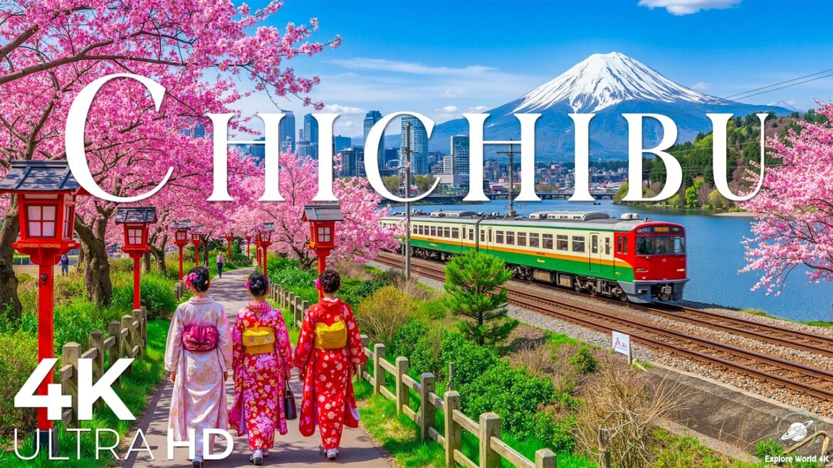 Chichibu spring - Relaxing Music With Beautiful Natural Landscape - 4K Video (60FPS)