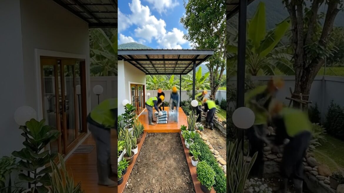 This backyard renovation is absolutely insane #timelapse #outdoordecor #homediy This backyard renovation is absolutely insane #timelapse #outdoordecor #homediy