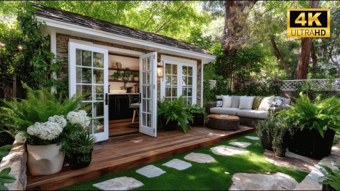 BEFORE & AFTER: Small Front Yard Farmhouse Garden Makeover Custom Gates, Backyard & Entryway Ideas