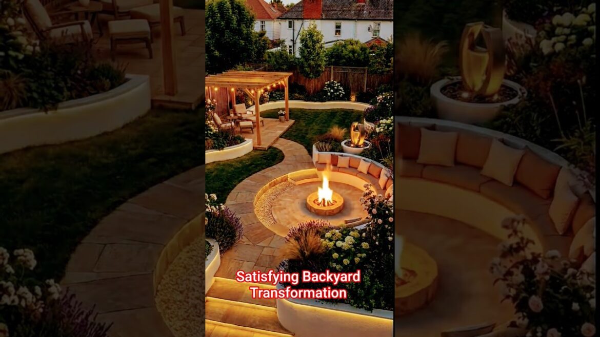 From Empty to Stunning Backyard ✨ | #garden #backyard #luxury #yard #design #transformation #house