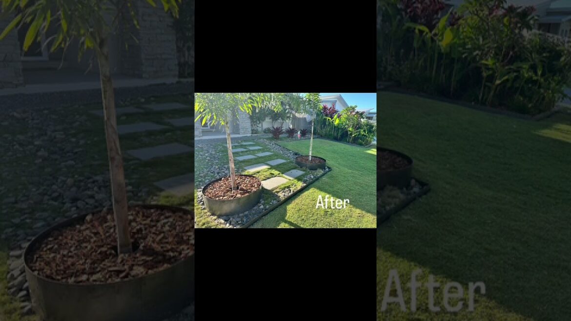 DYI Front yard make over  #garden #gardenedging #diy #landscaping