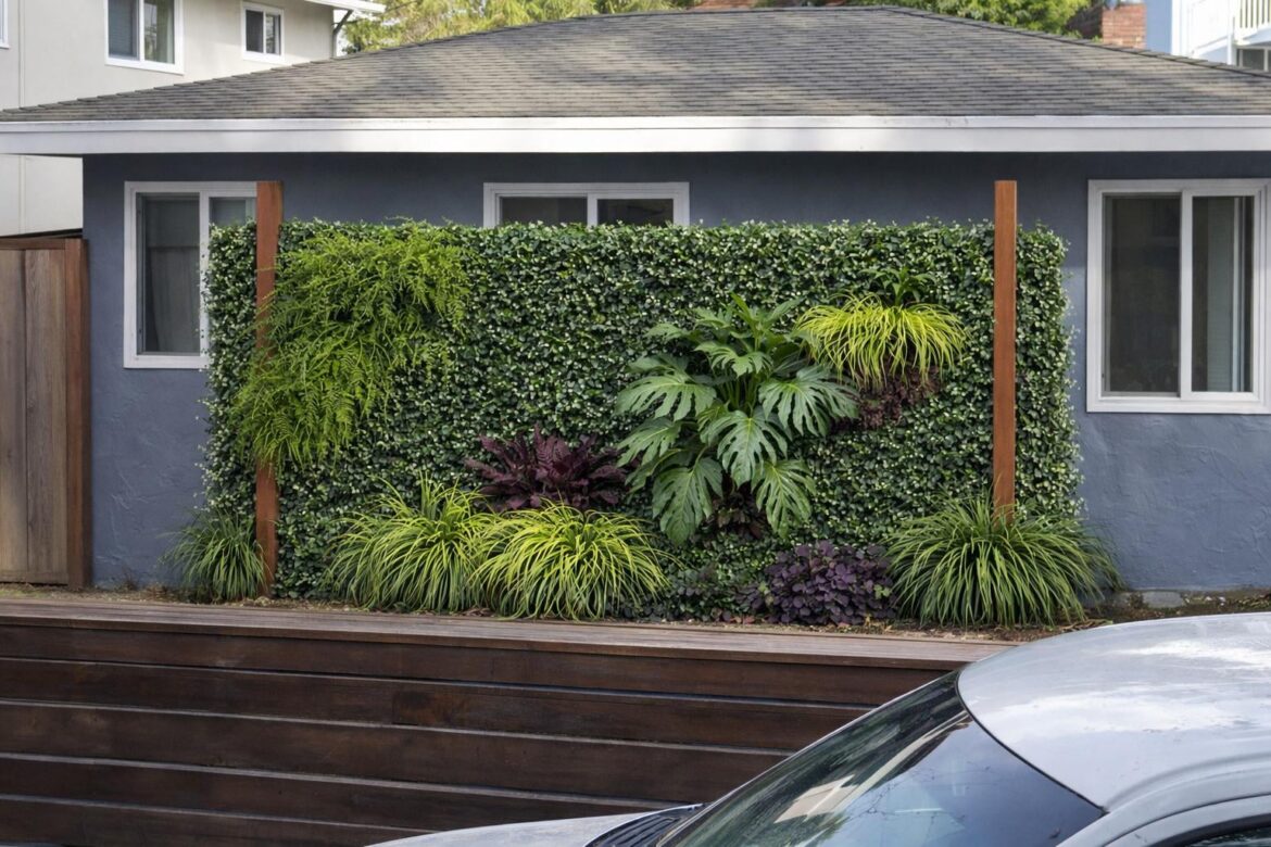 Ground-Rooted Vertical Screen