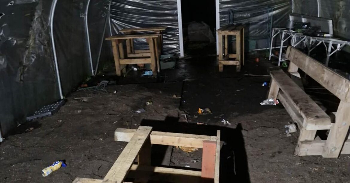 Edible garden in Innerleithen 'completely trashed' by vandals