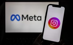 SANTA ROSA, PHILIPPINES - JANUARY 08: In this photo illustration, the Meta and Instagram logos are seen on screens on January 08, 2025 in Santa Rosa, Philippines.