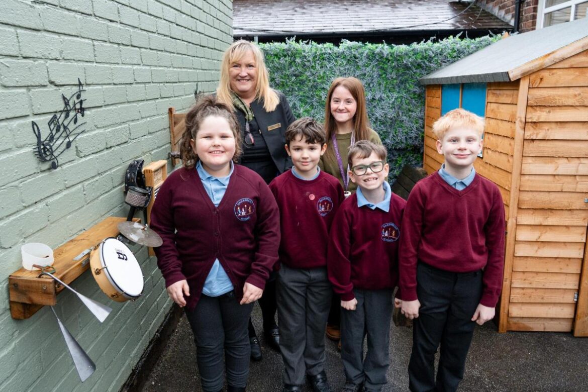 New sensory garden created at primary school following funding boost
