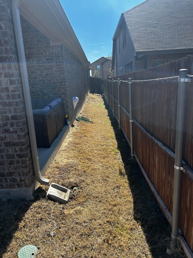 Uneven Side Yard