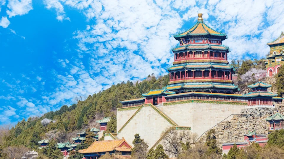 Beijing Summer Palace landscape, the ancient imperial gardens in China