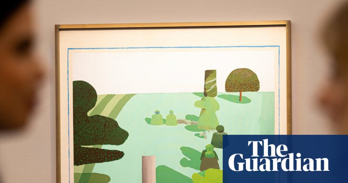David Hockney’s first English landscape on show for first time in almost 30 years | David Hockney David Hockney’s first English landscape on show for first time in almost 30 years | David Hockney