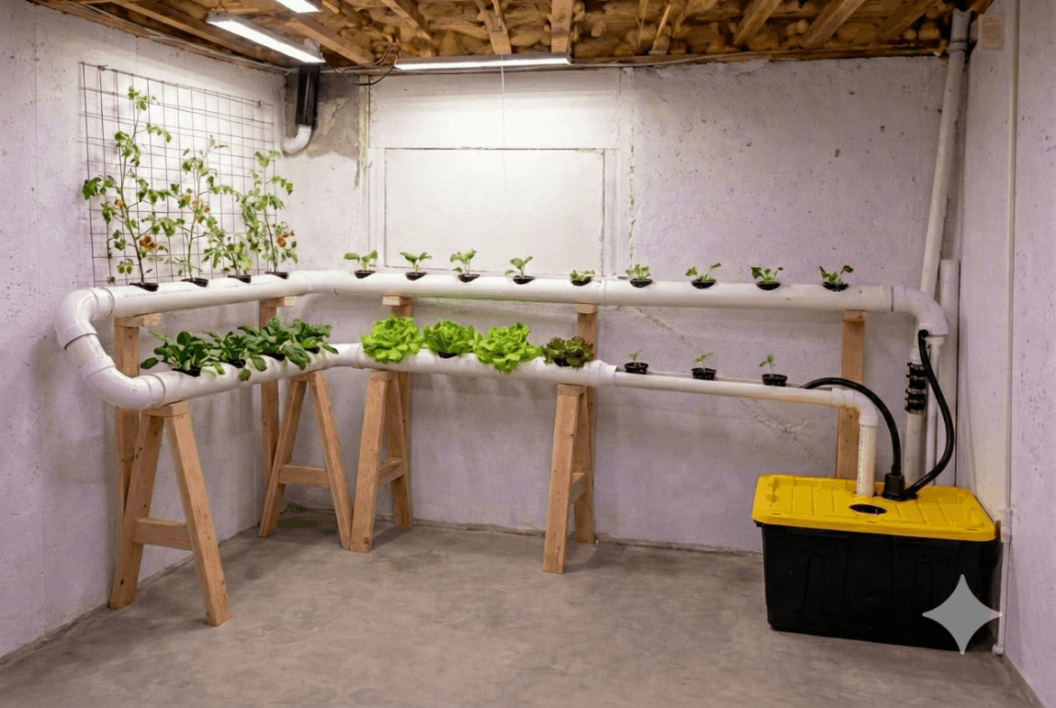 Thoughts on this setup? I'm trying to maximize floorspace in my basement garden while still maximizing yield potential.