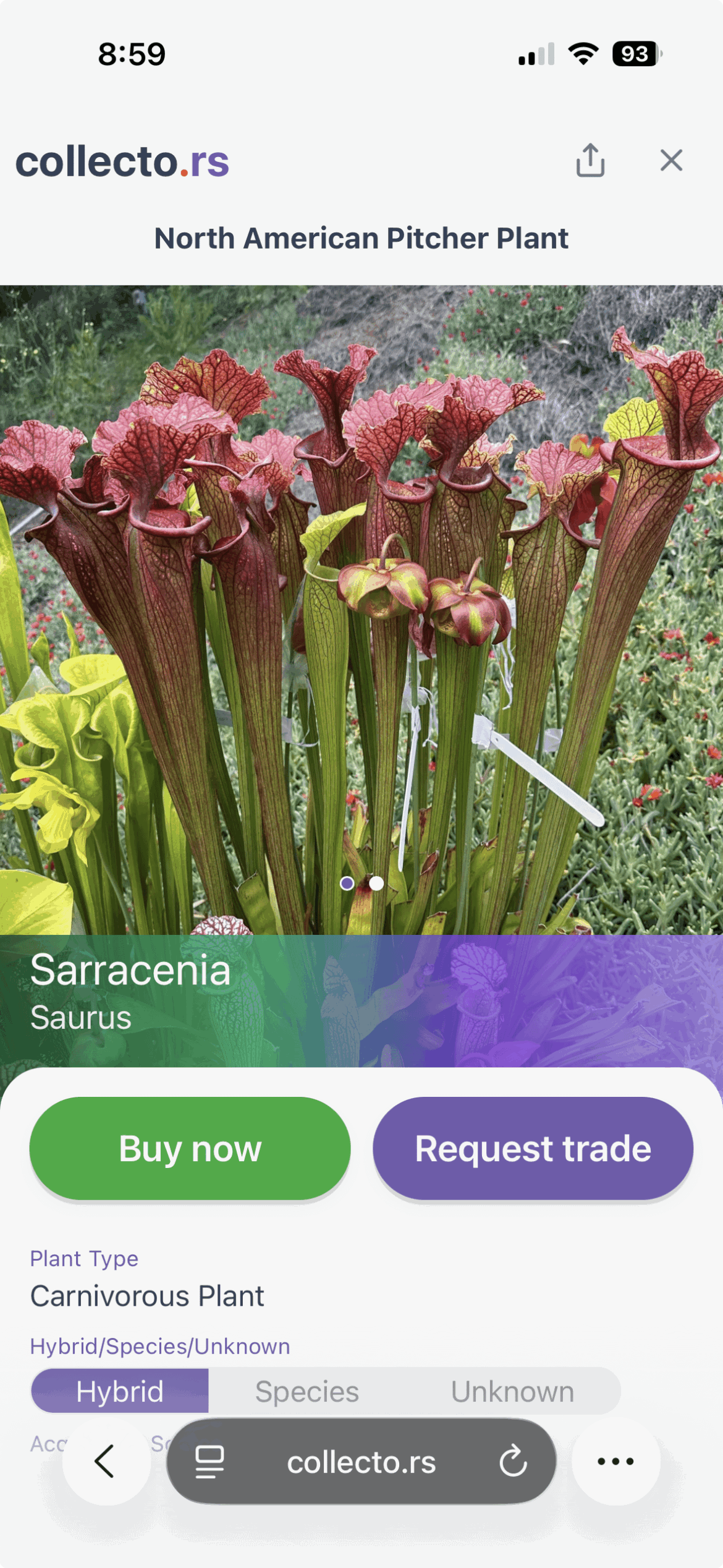 Added a low-friction way to trade plants (looking for feedback)