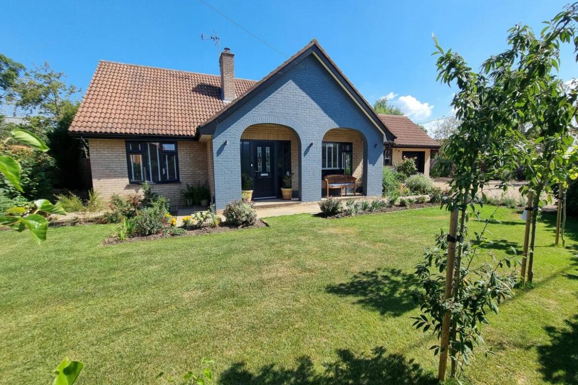 Renovated bungalow with pretty gardens for sale in Halesworth