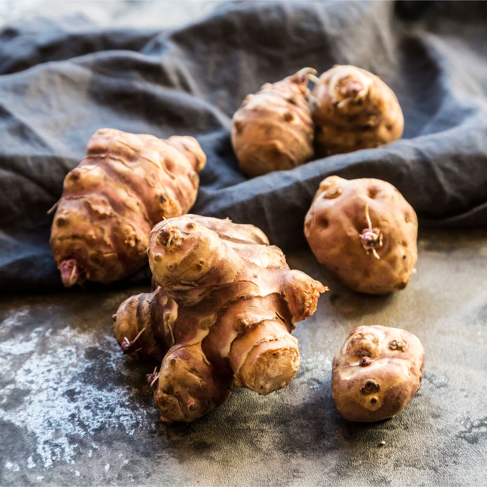 Jerusalem artichoke tubers