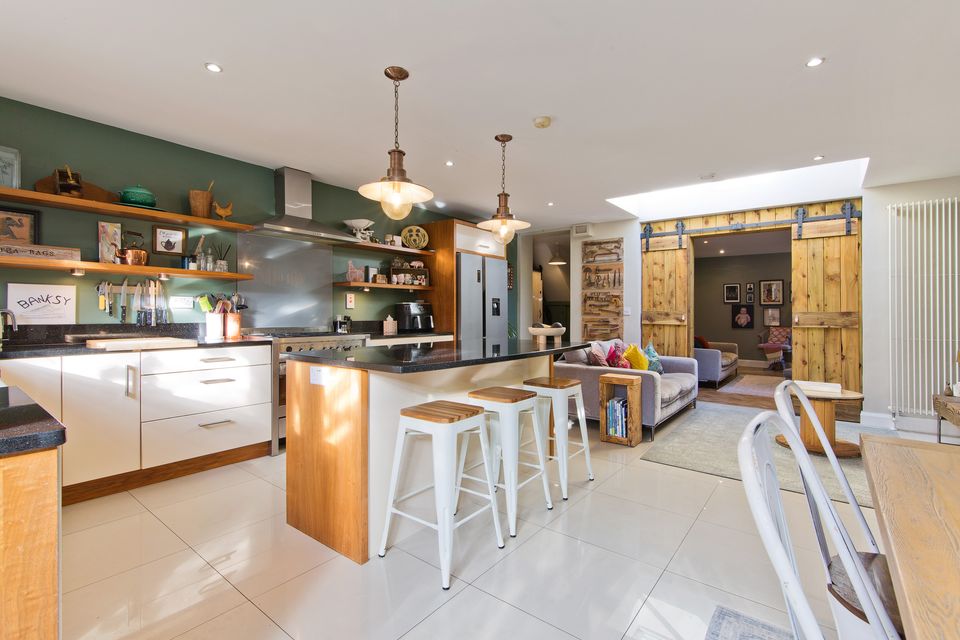 The kitchen and main living area at 14 Castlelyon Avenue, Newcastle, Co Dublin