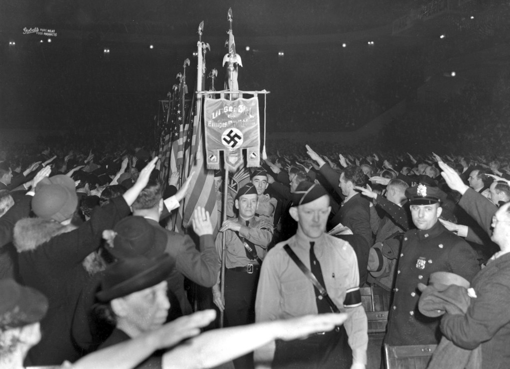 February 20, Thousands attend pro-Nazi rally at Madison Square Garden February 20, Thousands attend pro-Nazi rally at Madison Square Garden