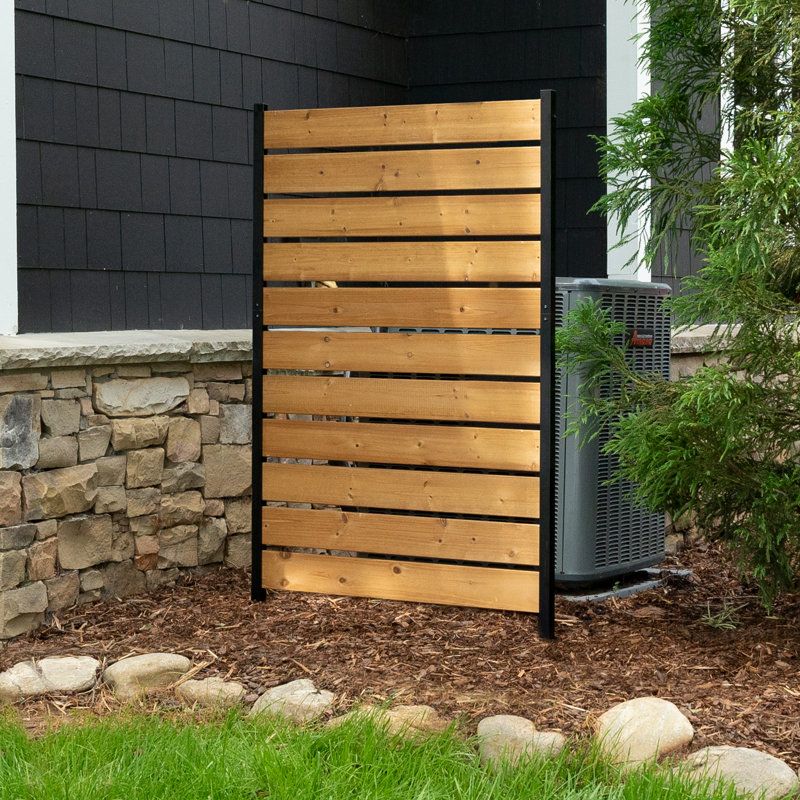Enclo 5ft H X 3.2ft W (1 Panel) No Dig Enclo Concord Wood Privacy Screen, Hide Trash Cans, Decorative Patio Privacy Screen, Outdoor Privacy Fence Panel, Air Conditioner Fence &amp; Reviews | Wayfair