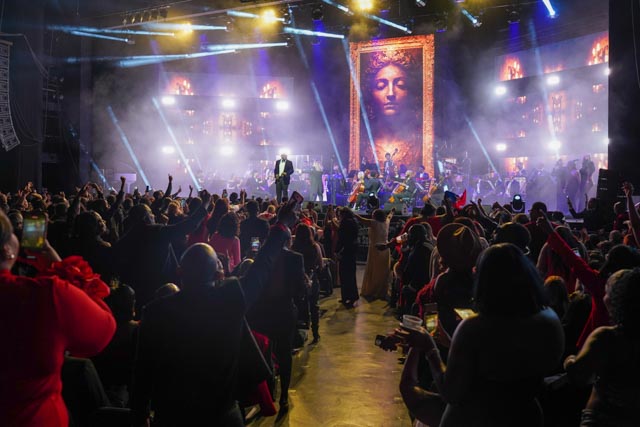 The audience rejoices at the Infosys Theatre in Madison Square Garden on Saturday, February 14, 2026, in Manhattan. Photo by Fredner Cayemitte / The Haitian Times.
