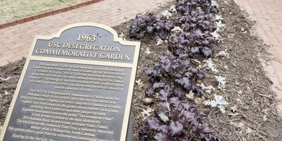 USC garden honors three students who integrated university in 1963