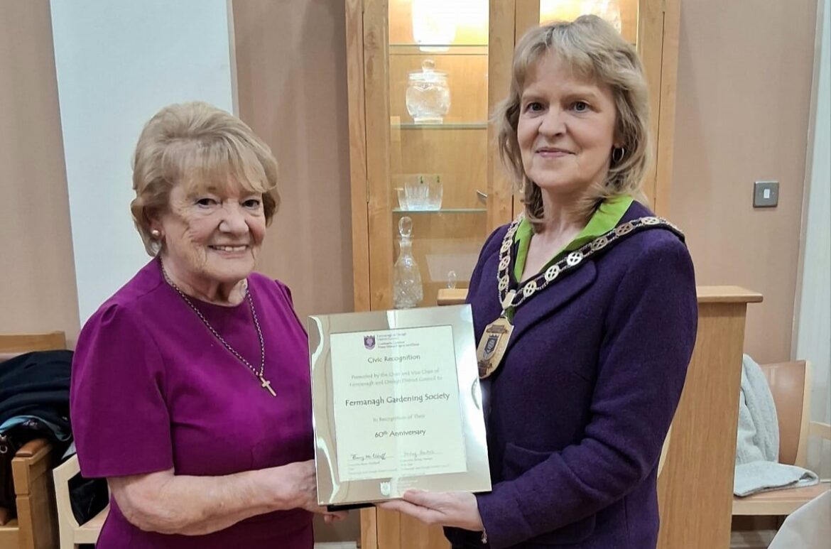 Vice Chair of the Council hosts reception for Fermanagh Gardening Society for 60th Anniversary – Fermanagh & Omagh District Council Vice Chair of the Council hosts reception for Fermanagh Gardening Society for 60th Anniversary – Fermanagh & Omagh District Council