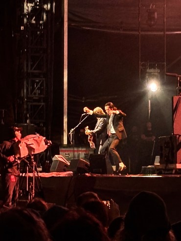 Nick Cave performing at Melbourne's Alexandra Gardens